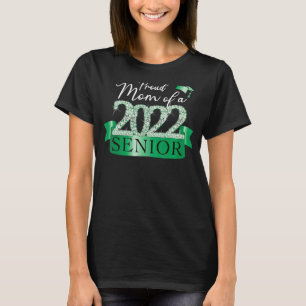 Mens Proud 2022 Senior Vater I Elegant Green Celeb T-Shirt