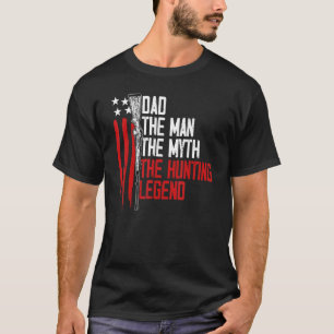 Mens Proud Dada Vater Der Jagdlegende 4. Juli T-Shirt