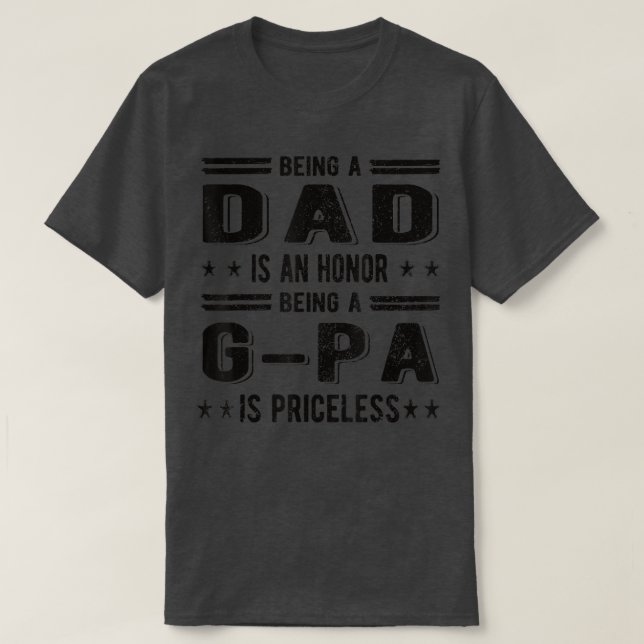 Mens Proud GPa Best GPa Opa T-Shirt (Design vorne)