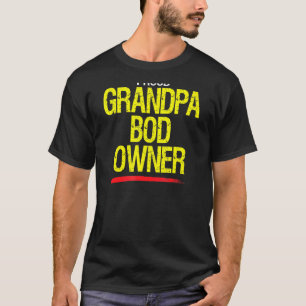 Mens Proud Grandpa Bod Eigentümer Weightlifter Gag T-Shirt