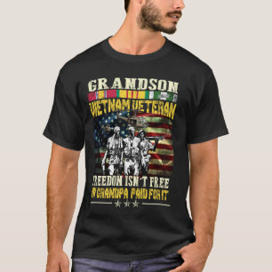 Mens Proud Grandson of Vietnam Veterans - Freiheit T-Shirt