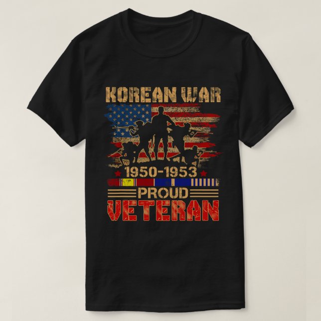 Mens Proud Koreakrieg Veteran für Militärmänner T-Shirt (Design vorne)