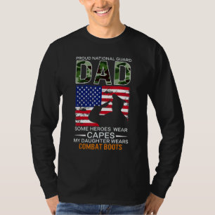 Mens Proud National Guard Vater My Daughter Wear C T-Shirt