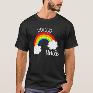 Mens Proud Onkel Support Lgbtq Rainbow Niece Nephe T-Shirt