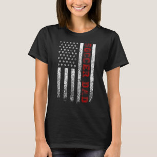Mens Proud Soccer Vater American Flag Coole US-ame T-Shirt