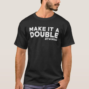 Mens Proud Twin Vater Sprichwort Vater von Twins M T-Shirt