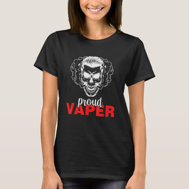 Mens Proud Vaping Vapor Smoking E Cig Supplement T-Shirt (Vorderseite)