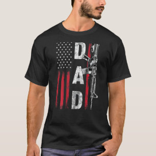 Mens Proud Vater Daddy Gun Rights Ar 15 American F T-Shirt