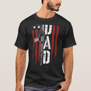 Mens Proud Vater Daddy Gun Rights Ar-15 Vathers Da T-Shirt