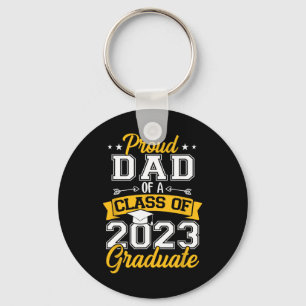 Mens Proud-Vater einer Klasse von 2023 Hochschulab Schlüsselanhänger