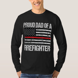 Mens Proud Vater eines Feuerwehrmanns - Feuerwehrp T-Shirt