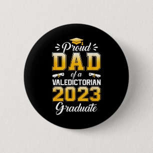 Mens Proud Vater von 2023 Valedictorian Niedlich C Button
