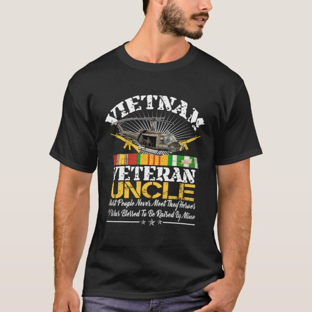 Mens Proud Vietnam Veteran Militär Vietnam Veteran T-Shirt (Vorderseite)