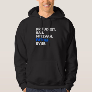 Mens PROUDEST BAR MITZVAH VATER JEMALS Jüdischer J Hoodie