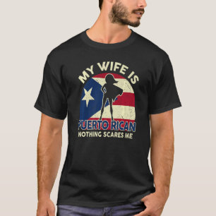 Mens Puerto Rico Flag Meine Ehefrau ist Puerto Ric T-Shirt