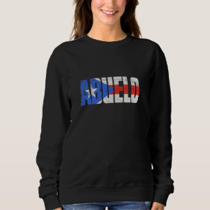 Mens Puerto Rico Grandpa Abuelo, Puerto-Rico-Flagg Sweatshirt