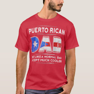 Mens Puerto Rico Vater ist viel Cooler Väter DayFl T-Shirt