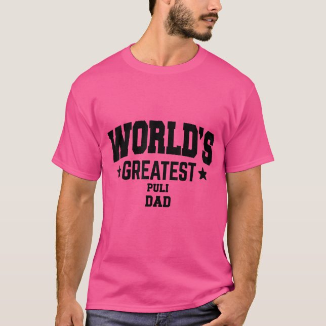 Mens Puli Dog Vater T-Shirt (Vorderseite)
