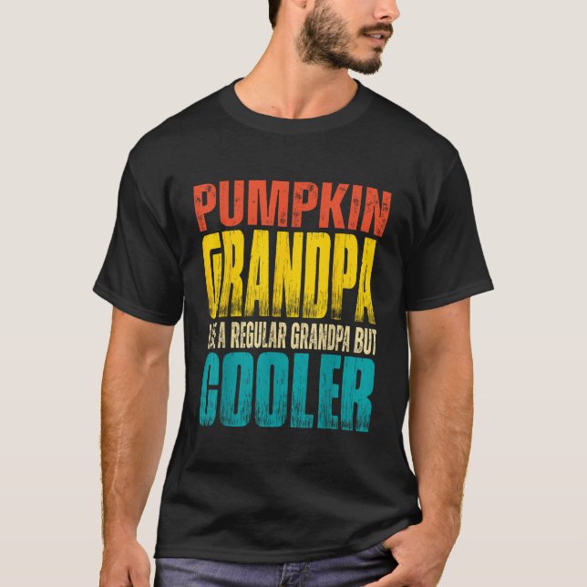 Mens Pumpkin Opa Wie ein normaler Opa, aber Co T-Shirt (Vorderseite)