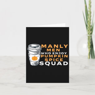 Mens Pumpkin Spice Boyfriend Husband Gag Joke Psl Karte