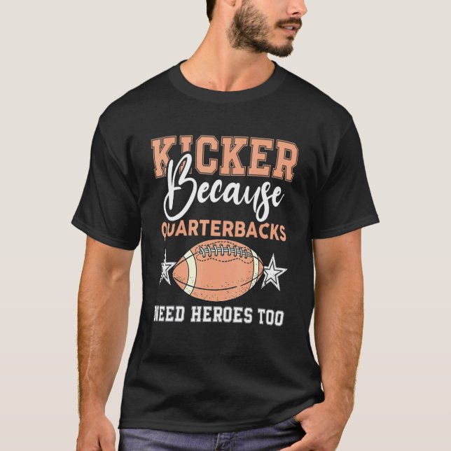 Mens Quarterbacks Kickball Player Kicker S T-Shirt (Vorderseite)