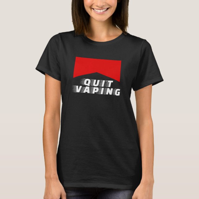 Mens Quit Vaping Be A Man T-Shirt (Vorderseite)