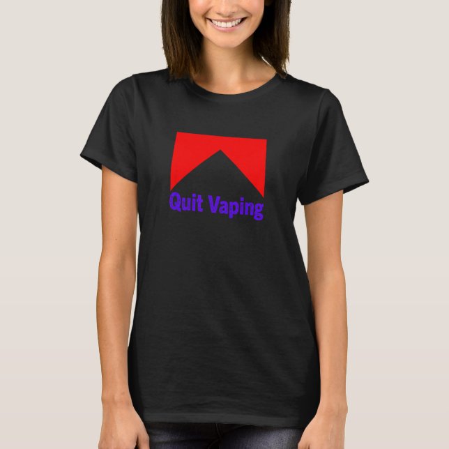 Mens Quit Vaping Be A Man T-Shirt (Vorderseite)
