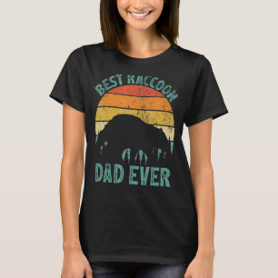 Mens Raccoon Vintag Best Raccoon Vater Pater T-Shirt