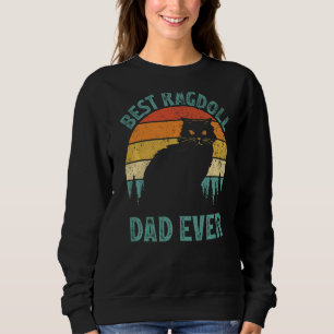 Mens Ragdoll Vintag Bester Ragdoll Vater je Vater Sweatshirt