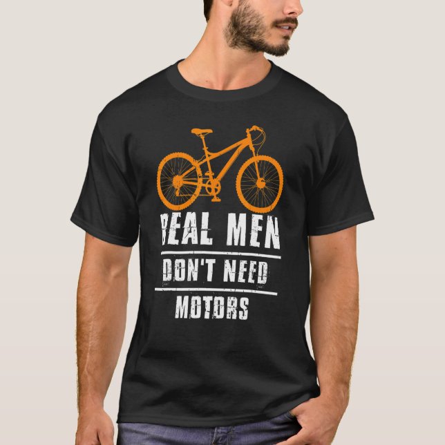 Mens Real Men brauchen Motorrad-Fahrrad-Rad-Rad ni T-Shirt (Vorderseite)