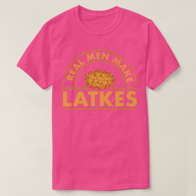 Mens Real Men machen Latke T-Shirt (Design vorne)