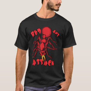 Mens Red Ant attackiert Horror Insekt Die Ameisen T-Shirt
