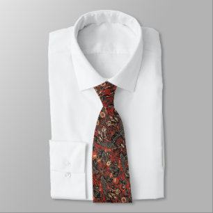 Men's Red Peacock Paisley Frankreich Krawatte