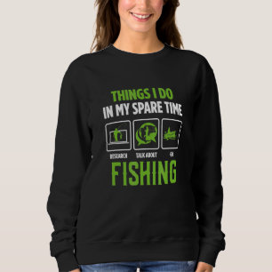Mens reden über Fischerei und fischen Fischer Sweatshirt