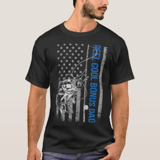 Mens Reel Cool Bonus Vater Männer Angelfreunde Ami T-Shirt