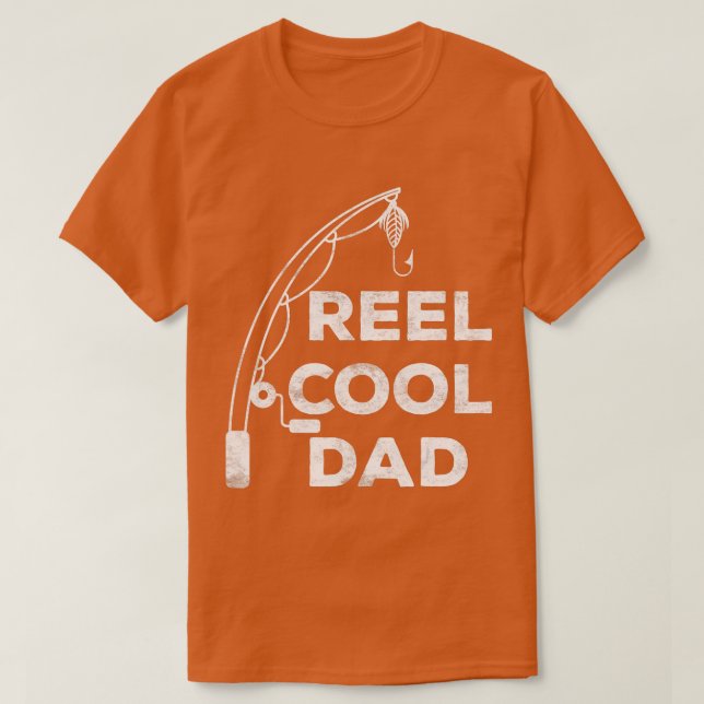 Mens Reel Cool Dad  Fishing Daddy Father's Day Shi T-Shirt (Design vorne)