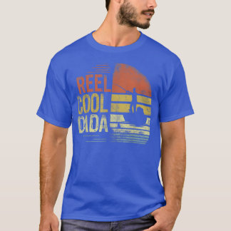 Mens Reel Cool Dada Fisherman Daddy Fathers Day T-Shirt
