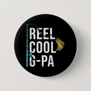 Mens Reel Cool G-PA Fishing Shirt Funny Opa Frisch Button