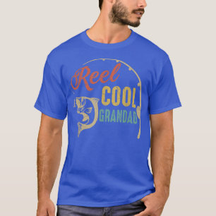 Mens Reel Cool Grandad Fishing Shirts, Fun Vathers T-Shirt
