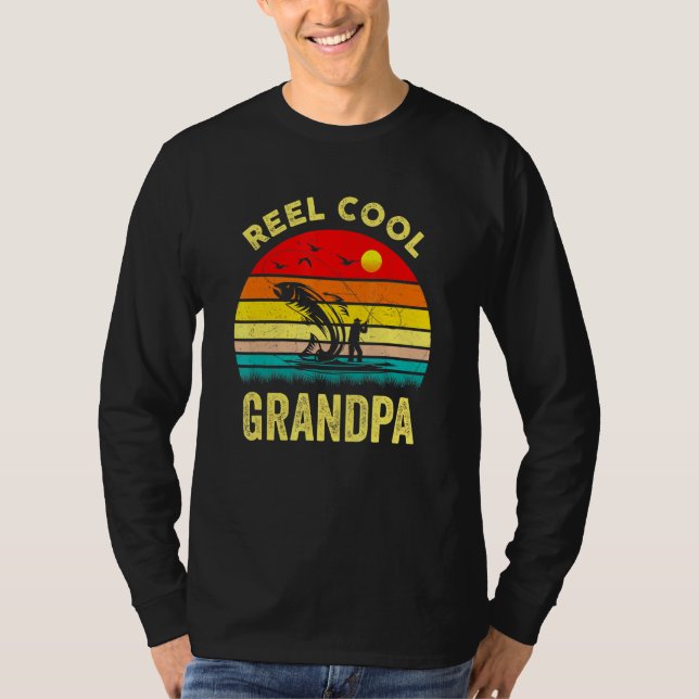 Mens Reel Cool Grandpa - Fischen von Vater oder Gr T-Shirt (Vorderseite)