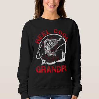 Mens Reel Cool Grandpa Grandfather Fishing Grandda Sweatshirt