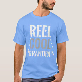 Mens Reel Cool Großvater Fischen Großvater Geschen T-Shirt