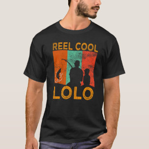 Mens Reel Cool Lolo Angeln Daddy Vintag Opa T-Shirt