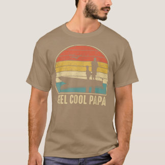 Mens Reel Cool Papa Angeln Vintager Fisch T-Shirt