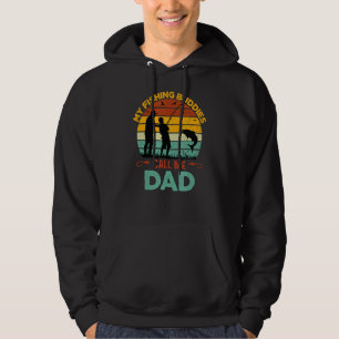 Mens Reel Cool Papa Fischen Vater Papa Papa Fisch Hoodie