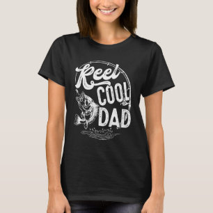 Mens Reel Cool Papa Fischen Vater Vatertag Fishe T-Shirt