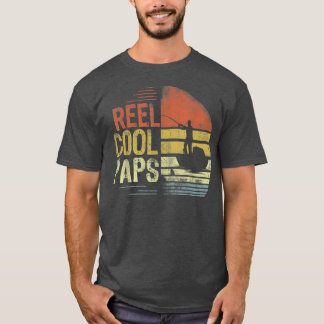 Mens Reel Cool Paps Fisherman Paps Fathers Day Fis T-Shirt