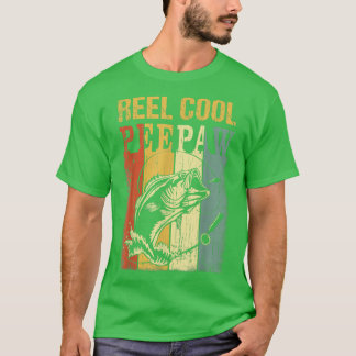 Mens Reel Cool Peepaw Fishing Shirts, Fun Vathers T-Shirt