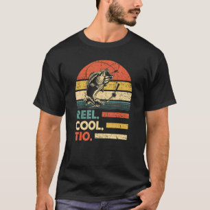 Mens Reel Cool Tio Fischen Vintag T-Shirt