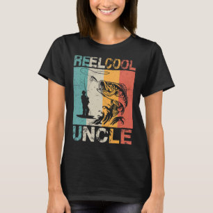 Mens Reel Cool Uncle Fishing Vaters Day Fisher D T-Shirt